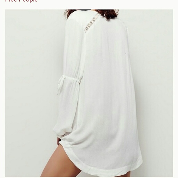 Free People Dream a Little White Tunic Sz XS - Picture 3 of 8